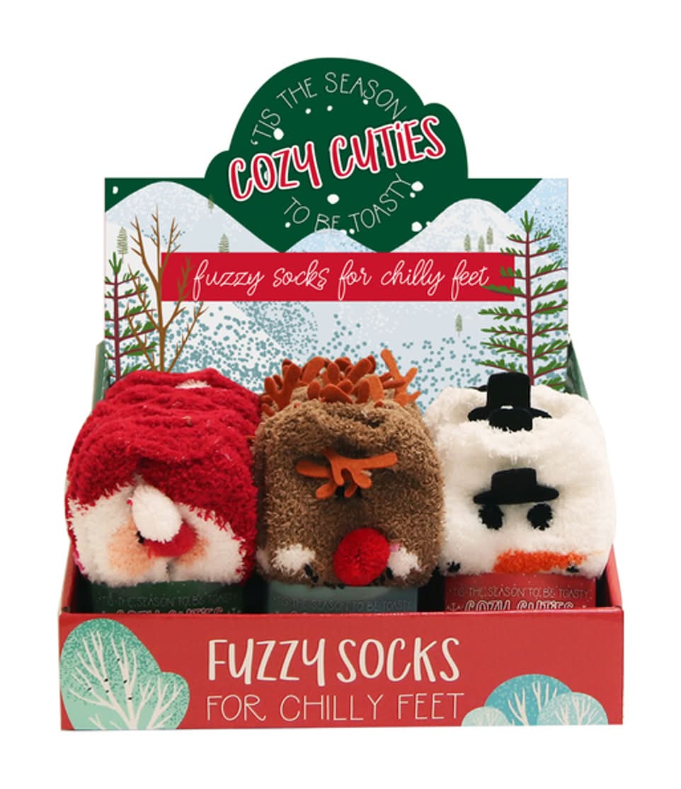 Cozy Cuties Unisex Fuzzy Socks Multicolored