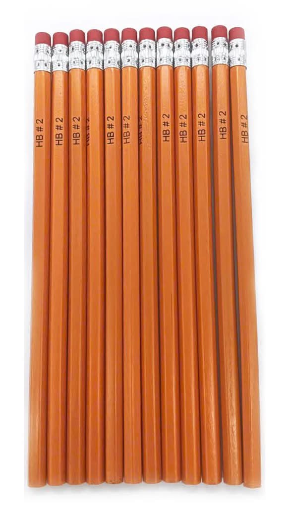 Office Hub Number 2 Yellow Pencils 12 Ct