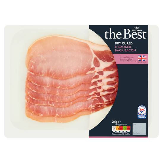 Morrisons the Best Smoked Back Bacon (dry cured)