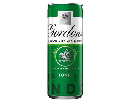 Gordon's London Dry Gin with Tonic 250ml Ready to Drink Premix Can