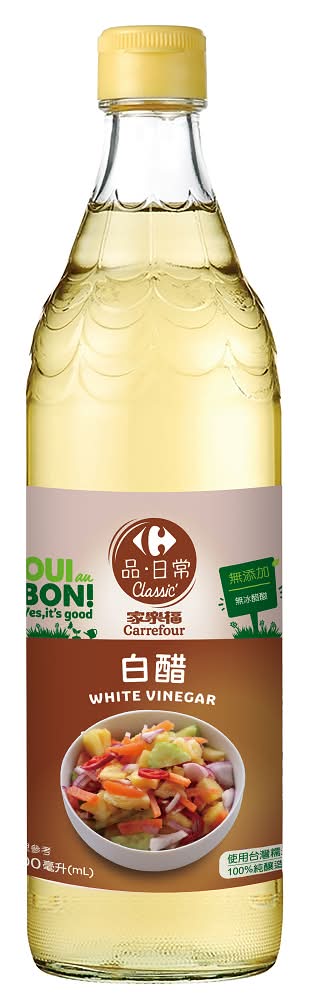 家樂福白醋 600ml <600ml毫升 x 1 x 1Bottle瓶>