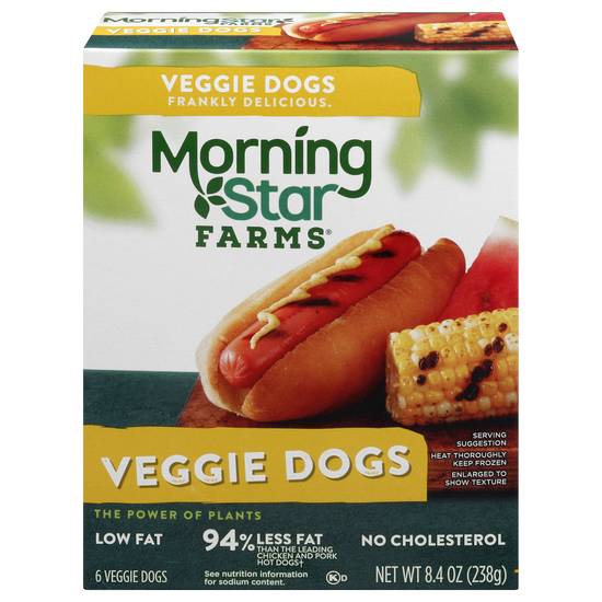 Morningstar Farms Veggie Dogs 94% Less Fat No Cholesterol