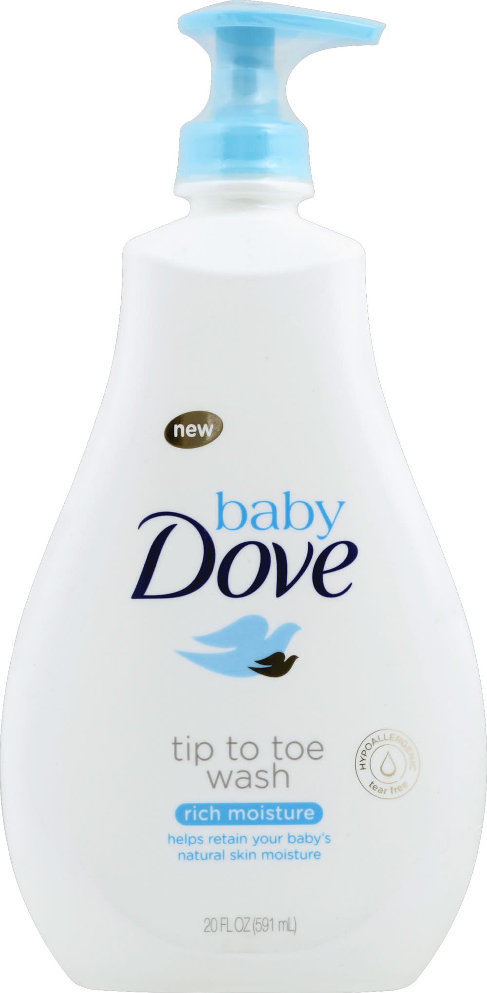 Dove Hypoallergenic Rich Moisture Baby Tip To Toe Wash (20 fl oz)