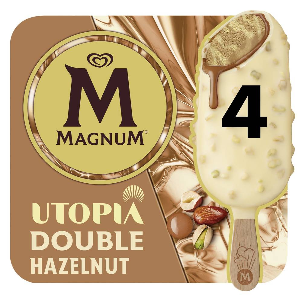 Magnum - Glace bâtonnets, chocolat blanc-noisette-amande-pistache (4)