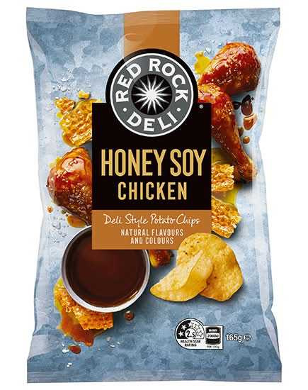 Red Rock Deli Potato Chips, Honey Soy Chicken (165g)
