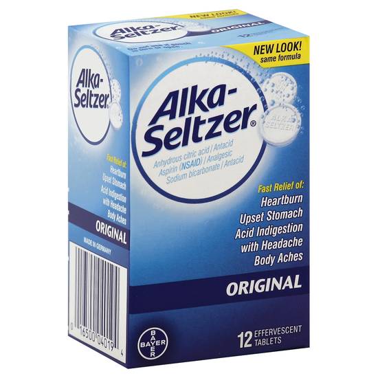 Alka-Seltzer Antacid/Analgesic Tablets (12 ct)