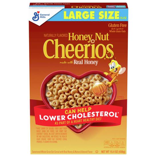 Cheerios Honey Nut Sweetened Whole Grain Oat Cereal