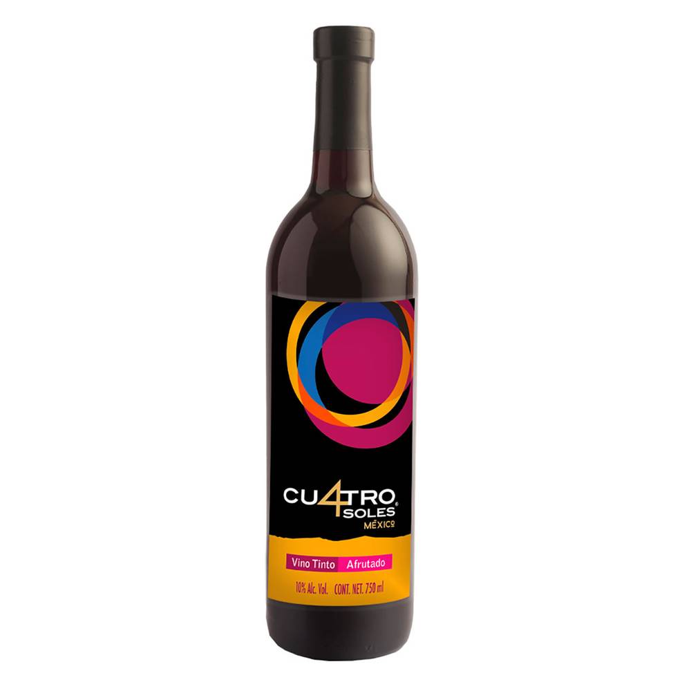 Cuatro Soles · Vino tinto afrutado (750 ml)