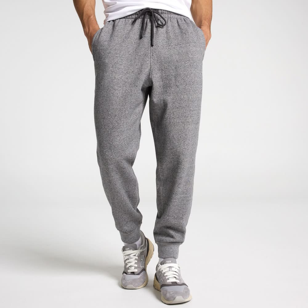 DSG Men's Classic Fleece Jogger (Jaspe Heather, M)