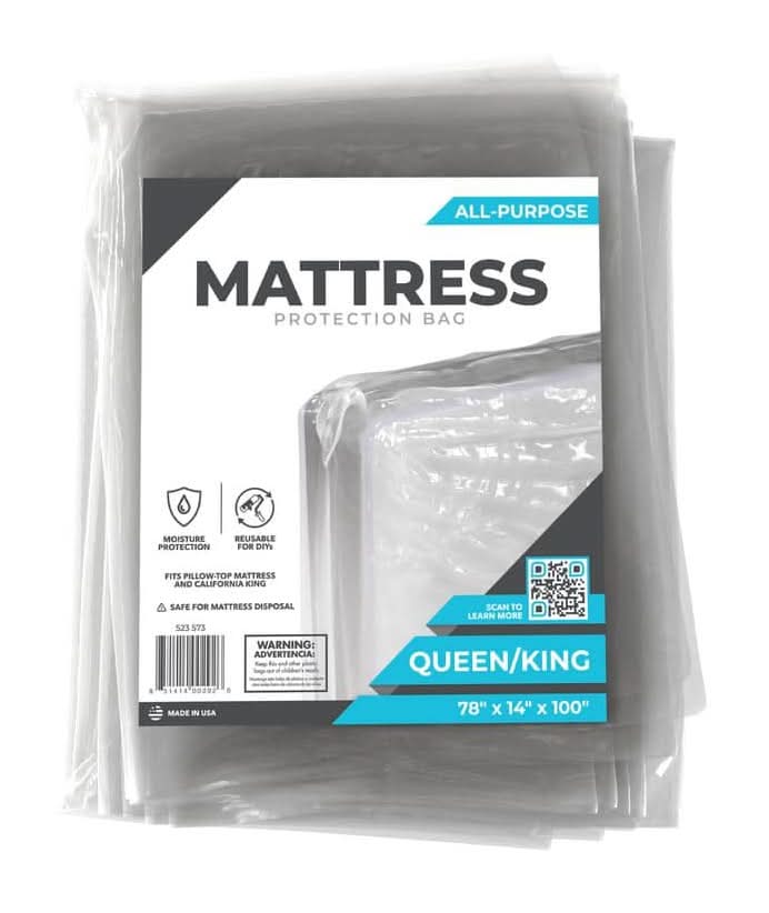 Pratt Retail Specialties 100 In. X 78 In. X 14 In. Queen And King Mattress Bag
