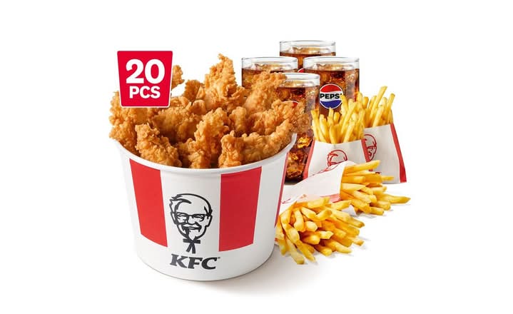 Bucket meal 20 Crispy Tenders