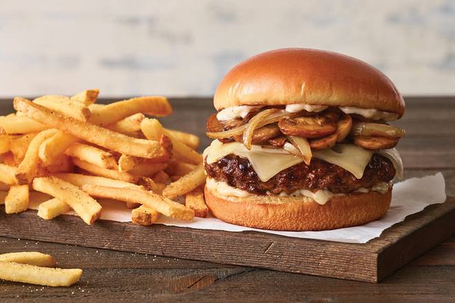 Bourbon Street Mushroom Swiss Burger