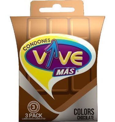 Preservativos Vive Más De Chocolate 3 Un