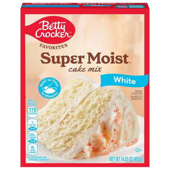 Betty Crocker Supermoist White Cake Mix