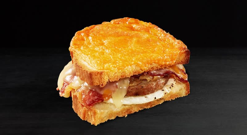 Bacon Sausage Cheddar Crispy