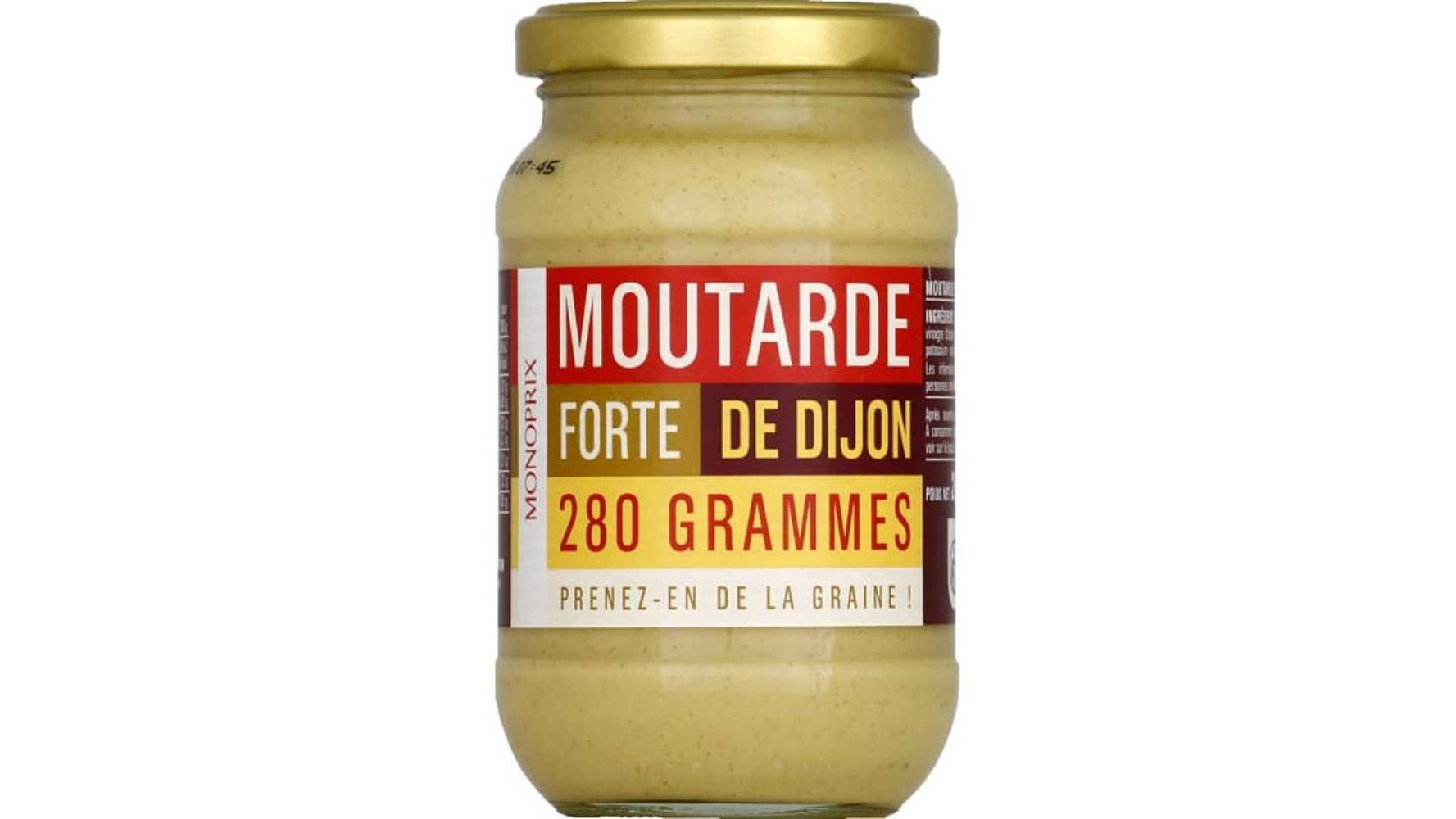 Monoprix Moutarde forte de Dijon Le pot de 280g