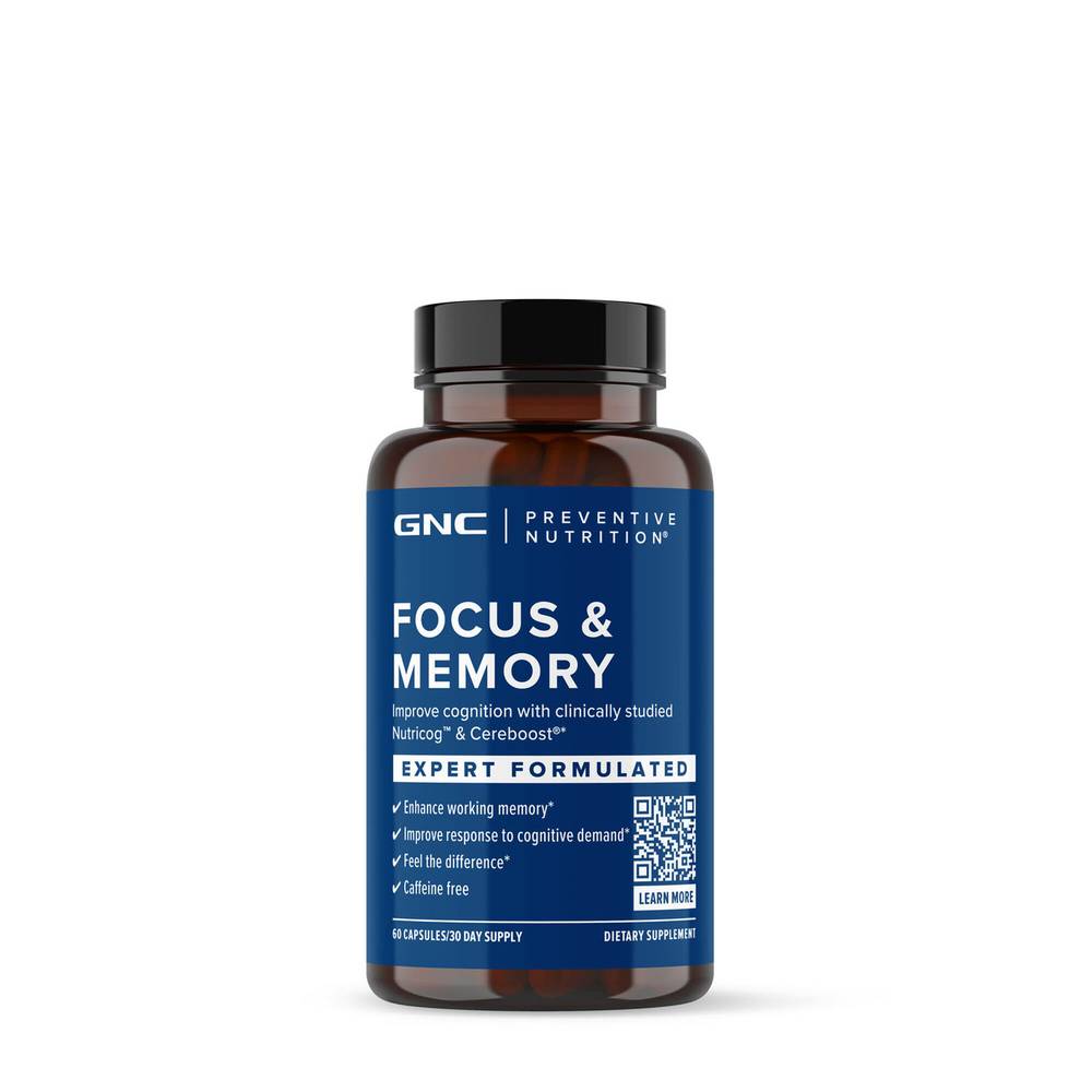 GNC Preventive Nutrition Focus and Memory Capsules