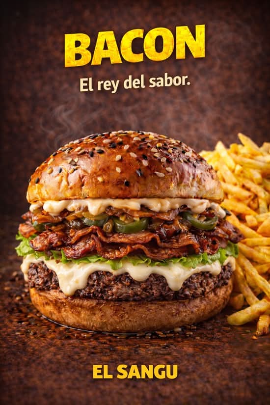 Hamburguesa Smash Clásica Bacon