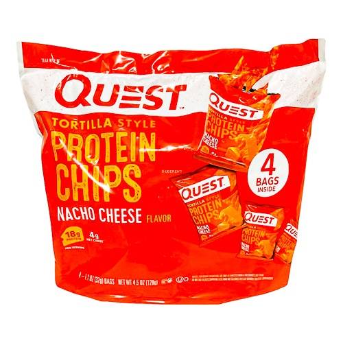 Quest Tortilla Style Nacho Protein Chips, Cheese (4.5 oz)