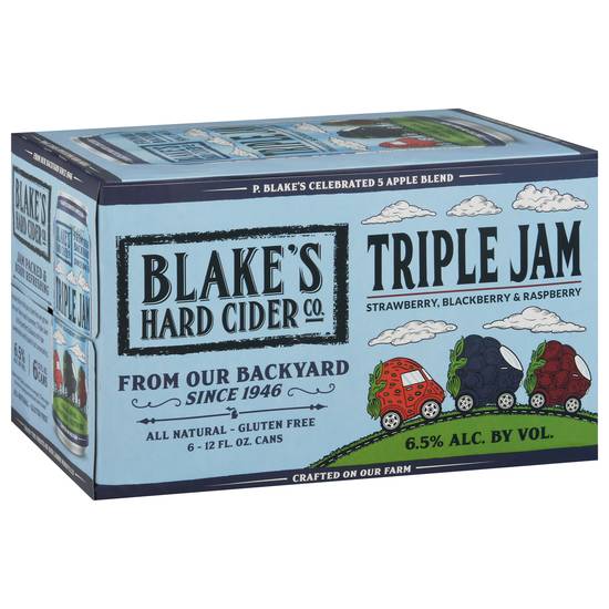 Blake's Hard Cider Co. Triple Jam Hard Cider (6 ct, 12 fl oz)