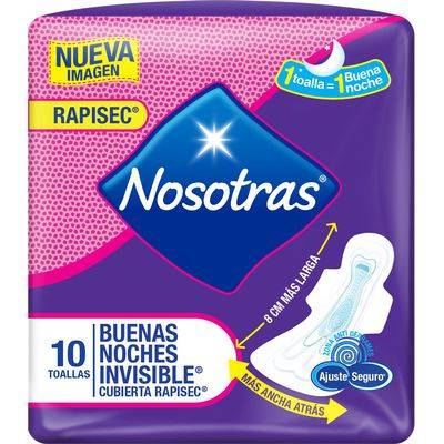 NOSOTRAS Toalla Buenas Noches Ultrainvisible R. 10 und