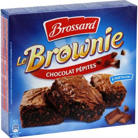 Gâteaux Brownie chocolat pépites BROSSARD - la boite de 285 g