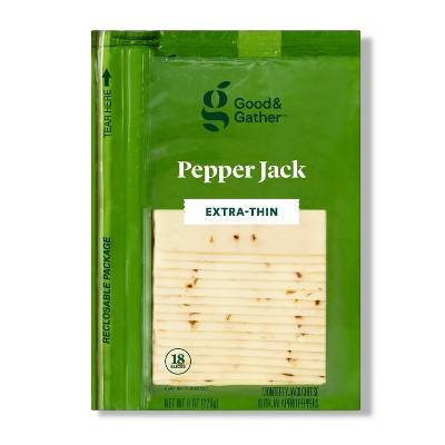 Good & Gather Pepper Jack Deli Sliced Cheese (18 ct)