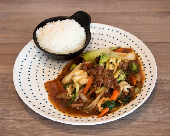 Beef Chop Suey (Rice)