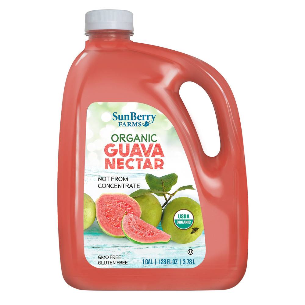 Sunberry Farms Organic Nectar Juice, Guava (128 fl oz)