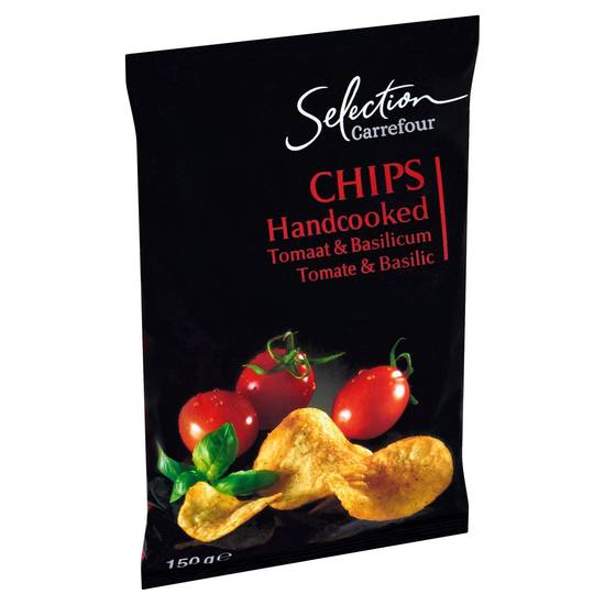 Carrefour Selection Chips Handcooked Tomate & Basilic 150 g
