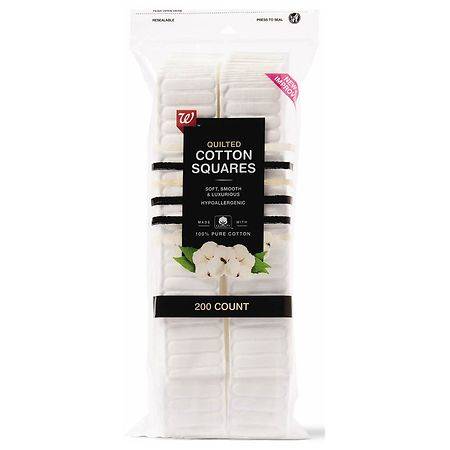Walgreens Quilted Cotton Squares, Soft Smooth & Luxurious - 200.0 ea x 24 pack