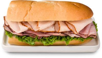 Signature Cafe Primo Taglio Ham & Turkey Hoagie Sandwich Self Serve - Each (470 Cal)