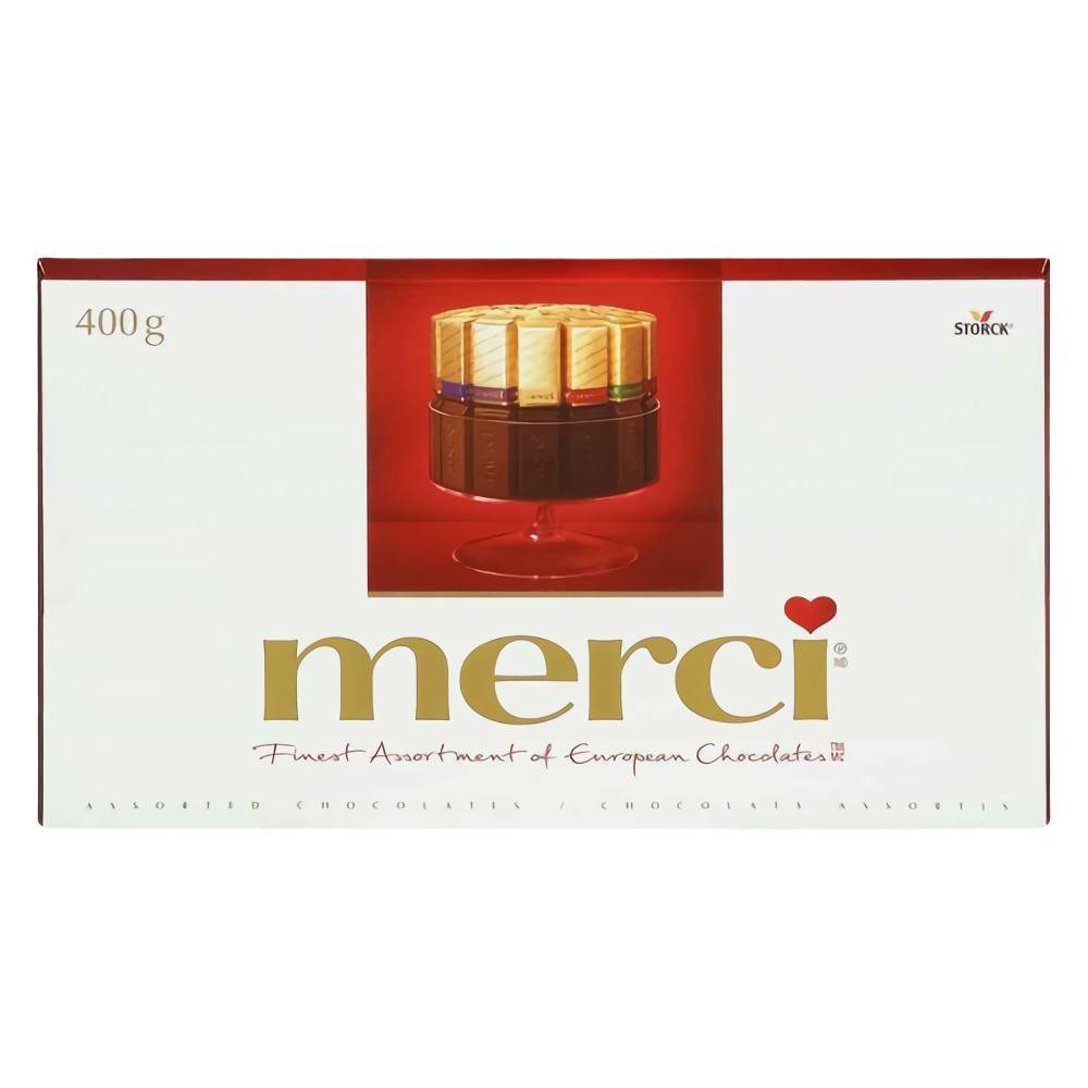 Merci européens assortis (250 g) - assorted chocolates (400 g)