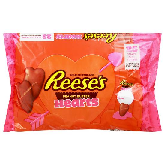 Reese's Milk Chocolate Peanut Butter Hearts (25 ct)