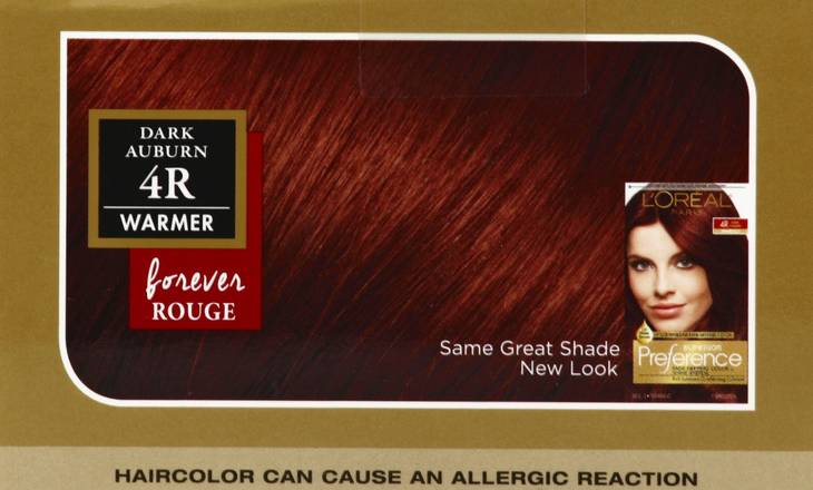 L'oréal Paris Superior Preference Dark Auburn 4r Permanent Hair Color