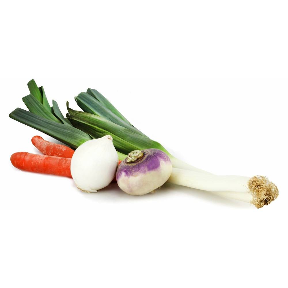 Carrefour - Pot au feu de légumes carotte/blanc de poireaux/bouquet garni/navet/oignon