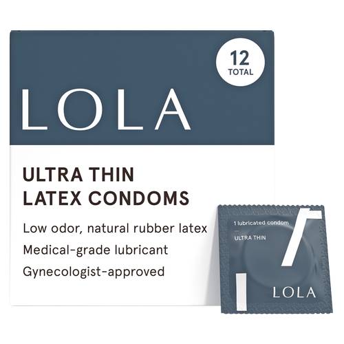 Lola Ultra Thin Lubricated Condoms (12 ct) – Backed by Everyday Use and  Practical Results | Condoms