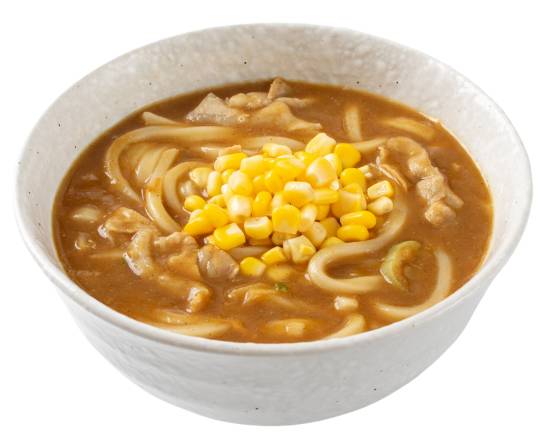 コーンマ�イルドカレーうどん Mild curry udon with corn