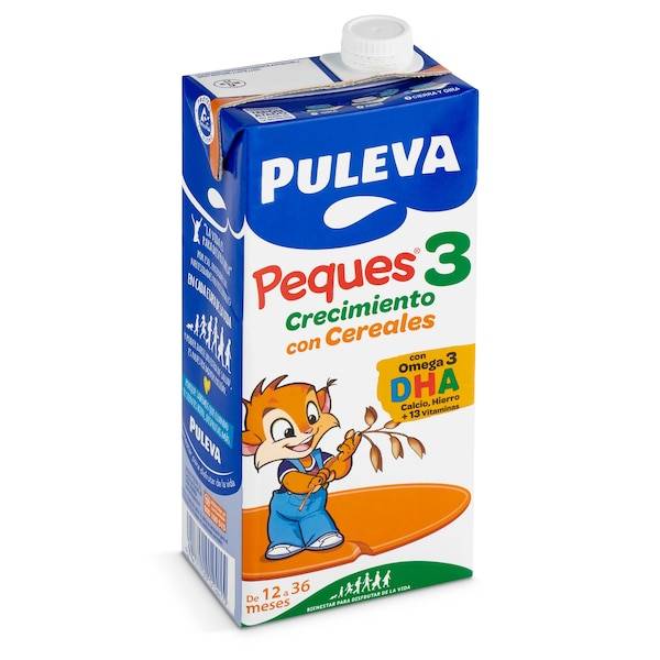 Leche infantil crecimiento con cereales Puleva brik 1 l