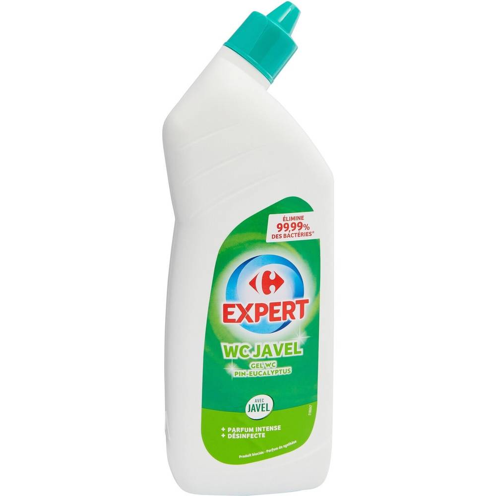 Gel WC javel pin eucalyptus CARREFOUR EXPERT - le flacon de 750mL