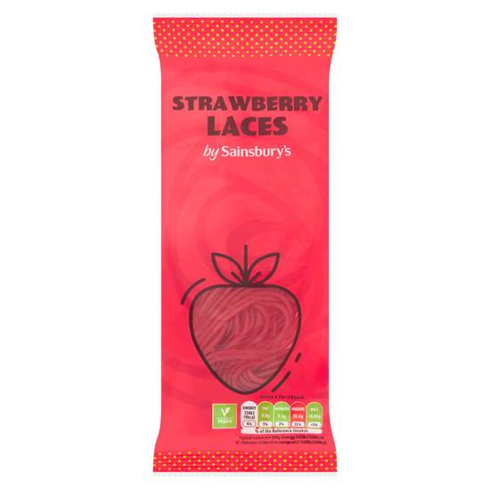Sainsbury's Strawberry Laces Sweets 70g