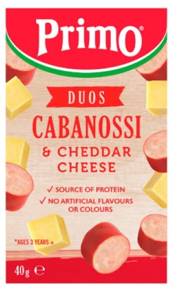 Primo Cabanossi and Cheddar Cheese Duo 37g