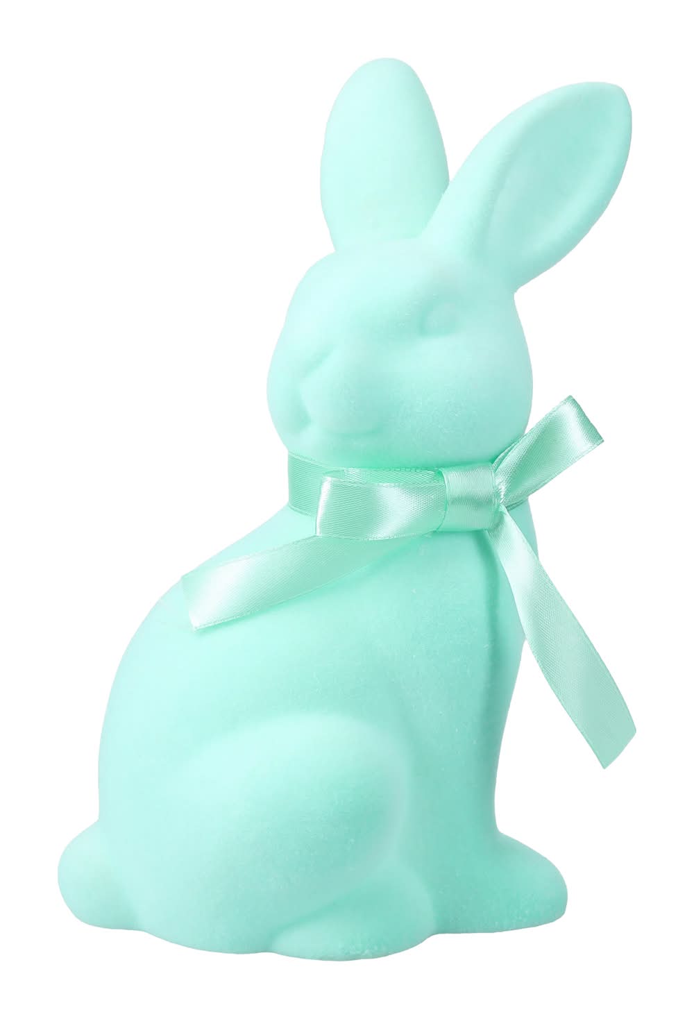 Easter Flocked Bunny Décor Blue