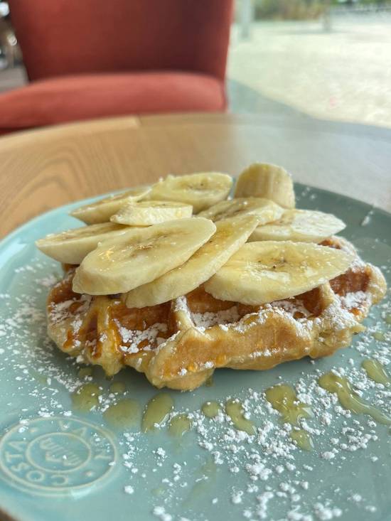 Gaufre com Banana e Mel