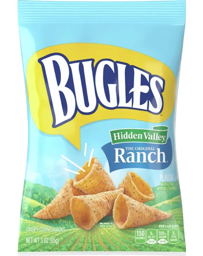 Bugles Ranch Crispy Corn Snacks