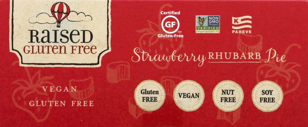 Raised Gluten Free Strawberry Rhubarb Pie (9 oz)