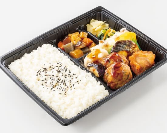 新・幕の内弁当(豆腐ハンバーグと野菜の照りだれ)
