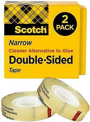 Scotch Permanent Double Sided Tape Refill ( 1/2 x 25 yds)