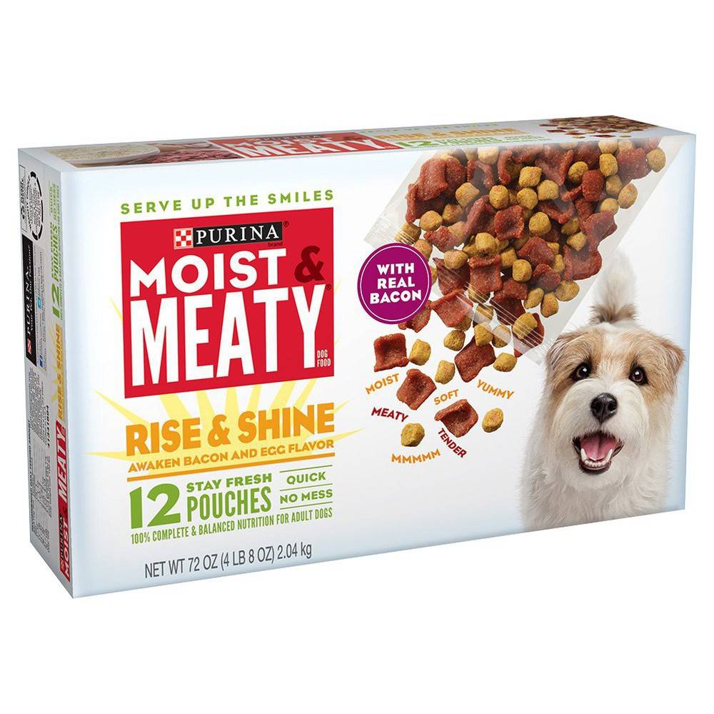 Purina Moist & Meaty Rise & Shine Bacon and Egg Dog Food (4.5 lbs)