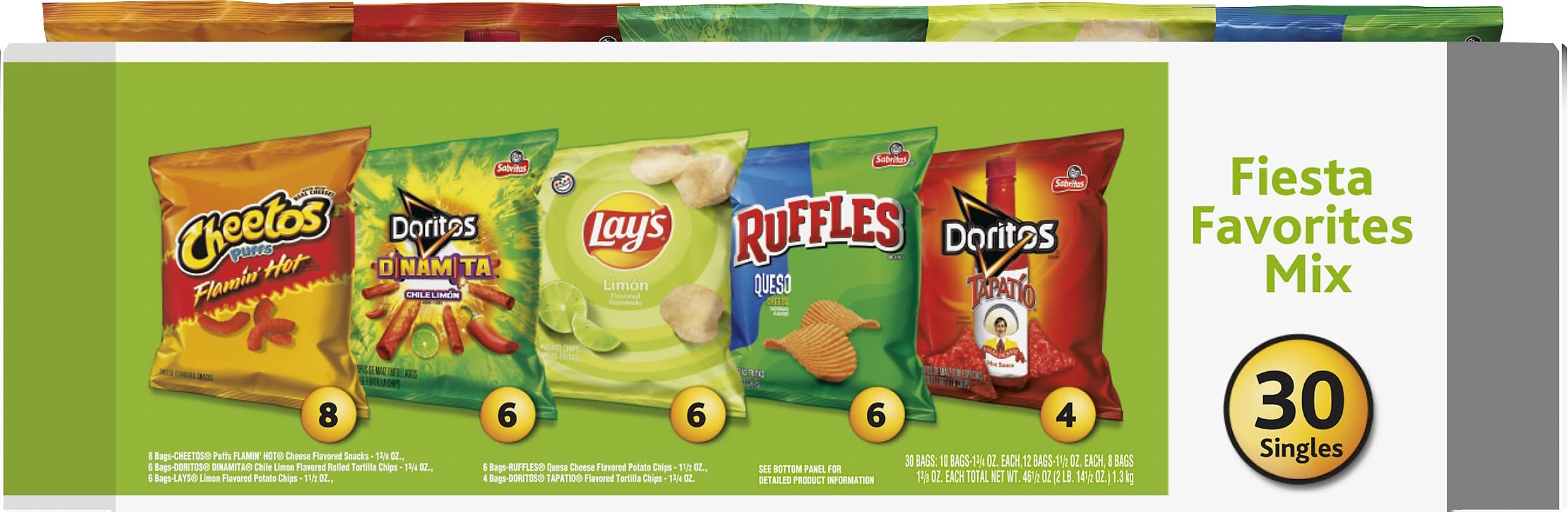 Frito-Lay Fiesta Favorites Mix, Assorted (30 ct)